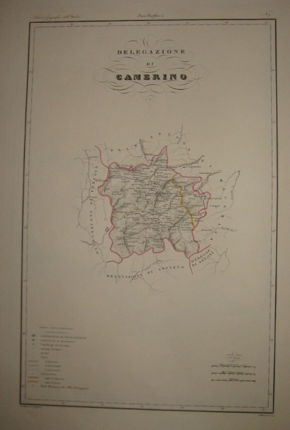 Zuccagni-Orlandini Attilio (1784-1872) Delegazione di Camerino 1844 Firenze